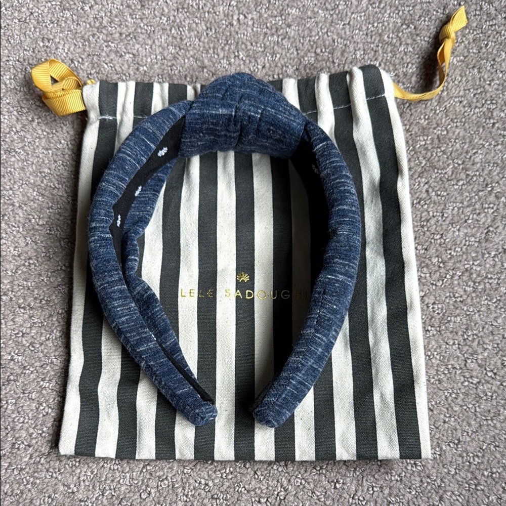 Lele Sadoughi Blue Denim Hair Accessory